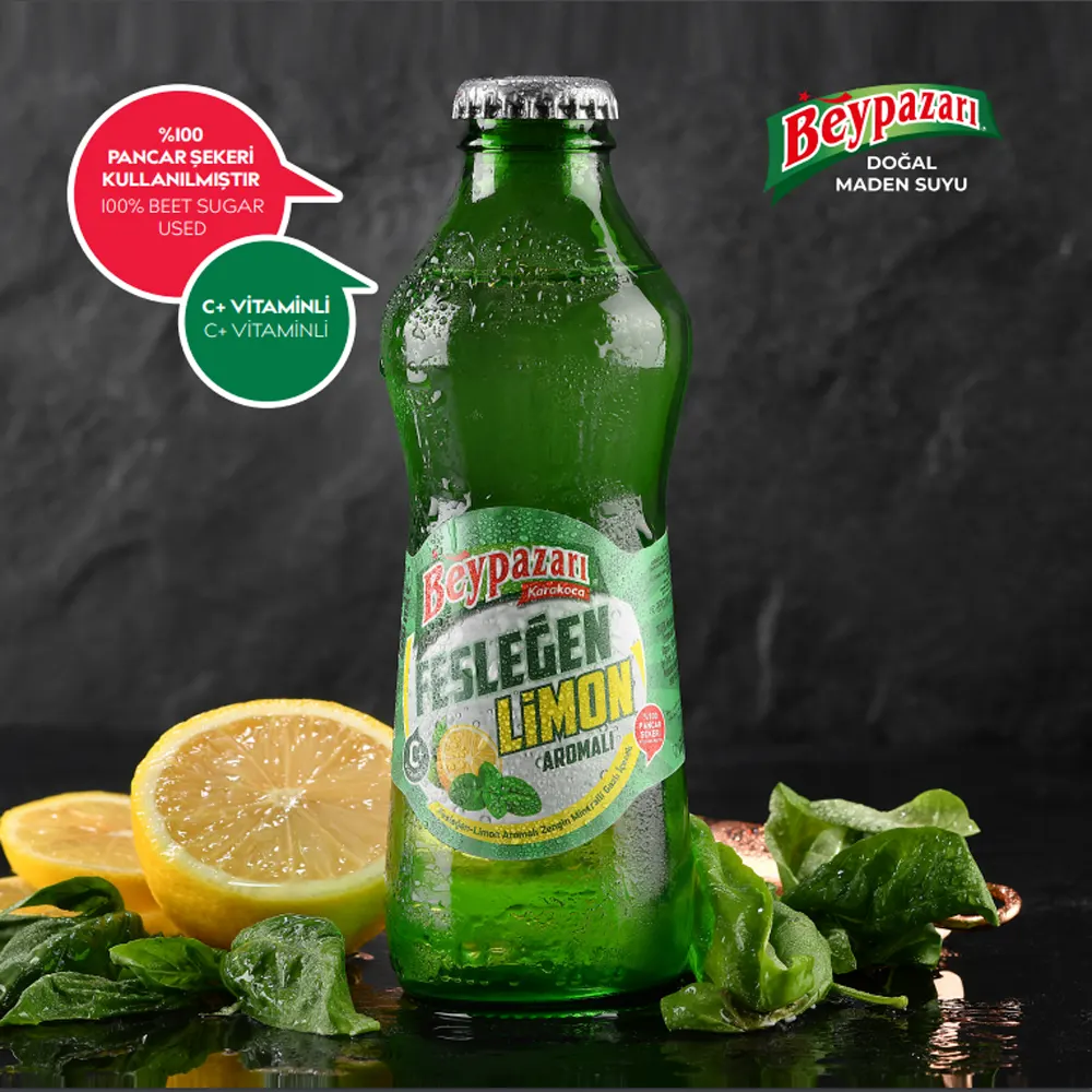 Beypazarı Limon ve Fesleğen Aromalı Maden Suyu 200 Ml. Siparişi Görseli